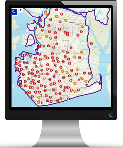 Virtual Portsmouth Bomb Map icon